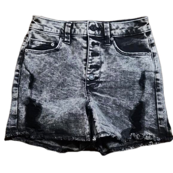 Indigo Rein Pants - ♡Indigo Rein High Waisted Stone Wash Button Fly Shorts Size 1/24